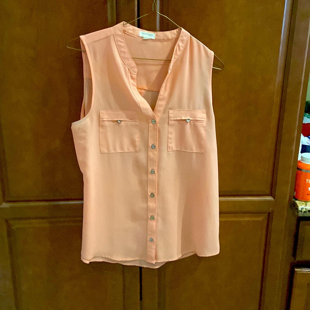 Pink Buttondown Blouse